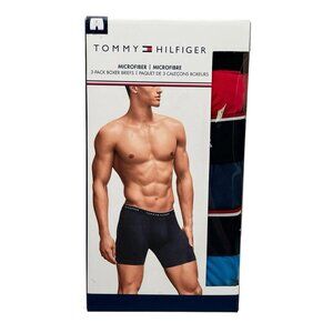Tommy Hilfiger Men's Microfiber Boxer Briefs Size L-XL Multicolor 3 Pack